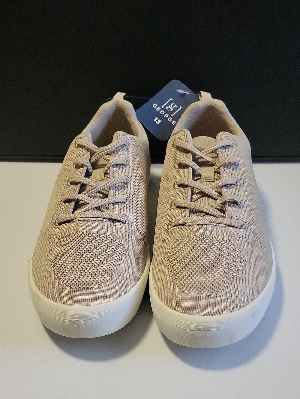 George Men’s Casual Knit Sneakers in Tan. T24
